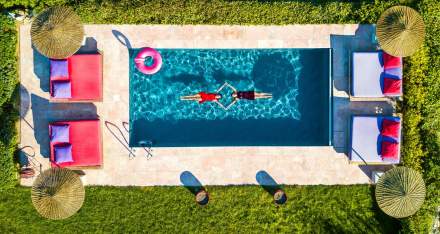Piscine Maison d'amis, Château Castigno - Assignan
