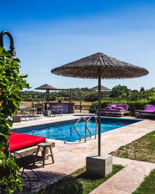 Piscine, Château Castigno, Maison des Amis, Assignan, Réception