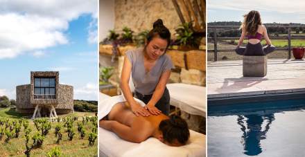 Château Castigno, Assignan, Aerial view